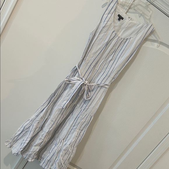 Talbots Blue and White Striped Maxi Dress - Picture 1 of 5